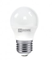 Лампа светодиодная LED-ШАР-VC 6Вт 230В E27 3000K 480Лм IN HOME 4690612020525