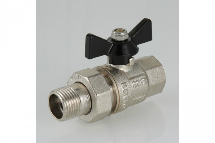 Кран шаровой VALTEC PERFECT с полусгоном 1/2" вн.-нар.