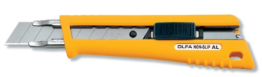 Нож Олфа металич со специальным покрытием автофиксатор 18мм NL-AL OL-NL-AL
